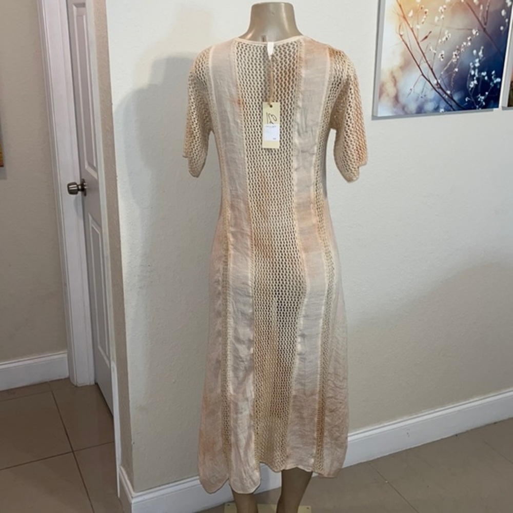 NWT$80🔥 ELAN INTERNATIONAL Crochet Detail Long Kimono swimsuit coverup Size M - Picture 7 of 14